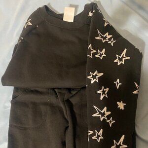 Athletic Works 2 piece Girls Fleece Sweatshirt & Sweatpants